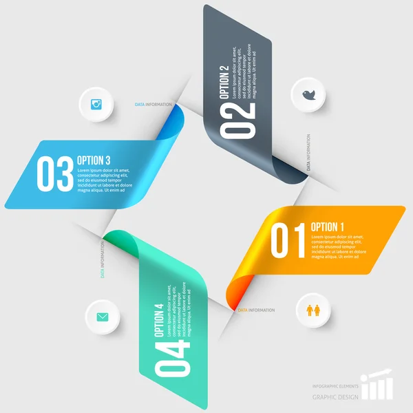 Modernes Element der Infografik — Stockvektor