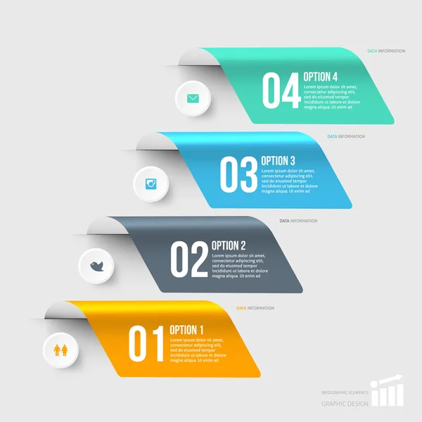 Elemento infográfico moderno — Vetor de Stock