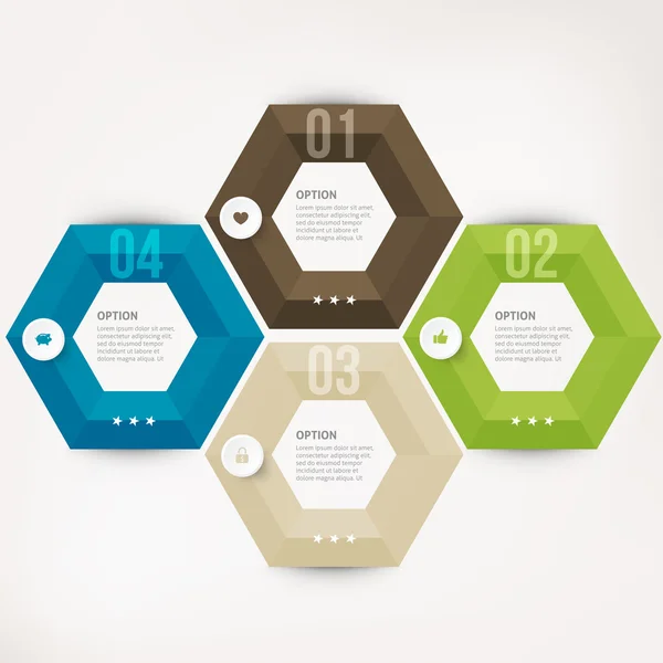 Modernes Element der Infografik — Stockvektor