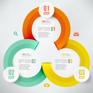 Modern infographics öğesi