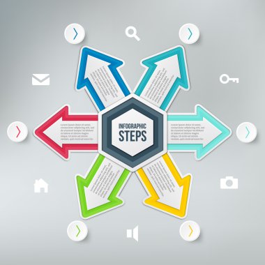 Modern infographics öğesi