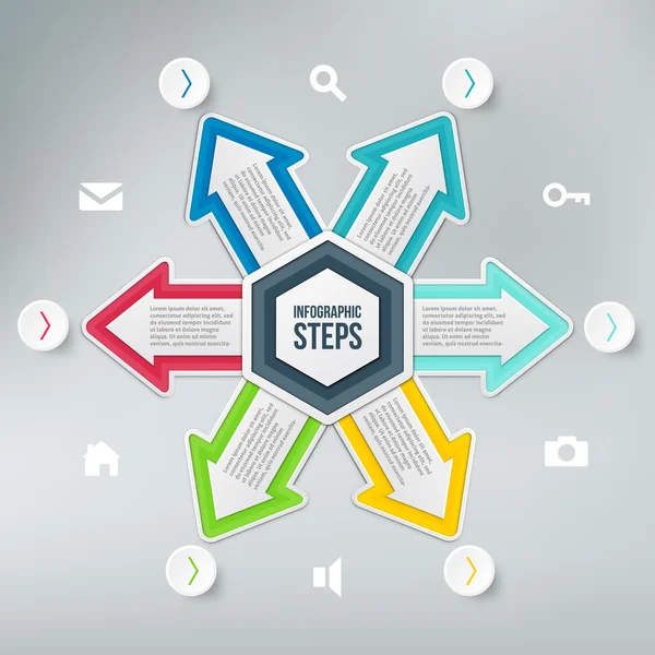 Modern infographics öğesi