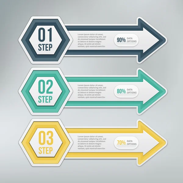 Elemento de infografía moderna — Archivo Imágenes Vectoriales