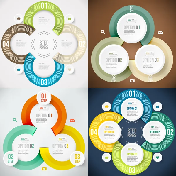 Éléments d'infographie modernes — Image vectorielle