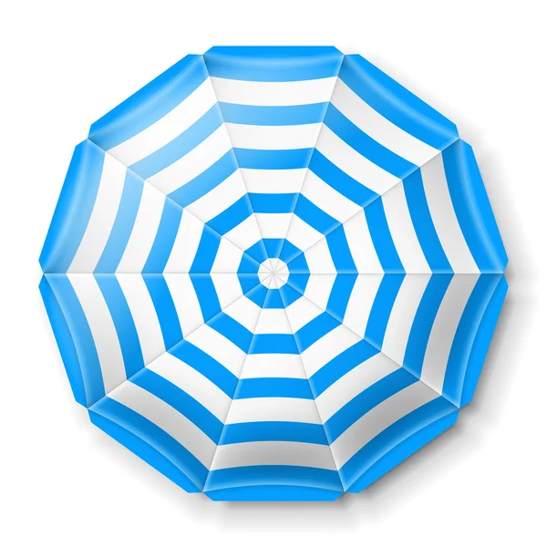 Strand paraplu bovenaanzicht — Stockvector