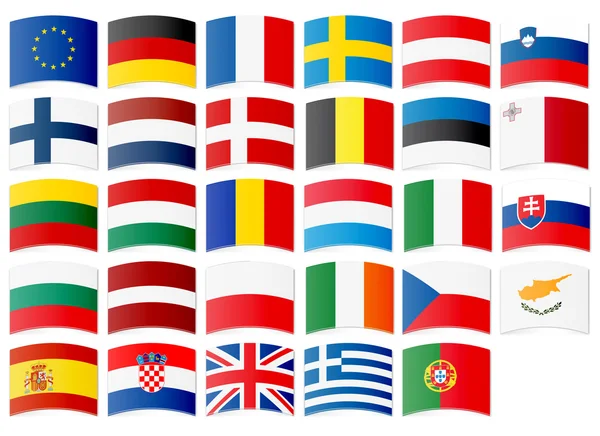 Flags of the European Union — Stock Vector