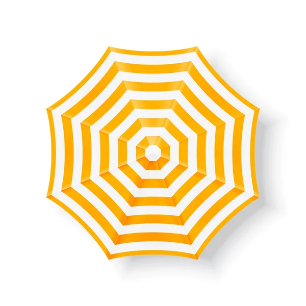Beach umbrella symbol — Stock Vector
