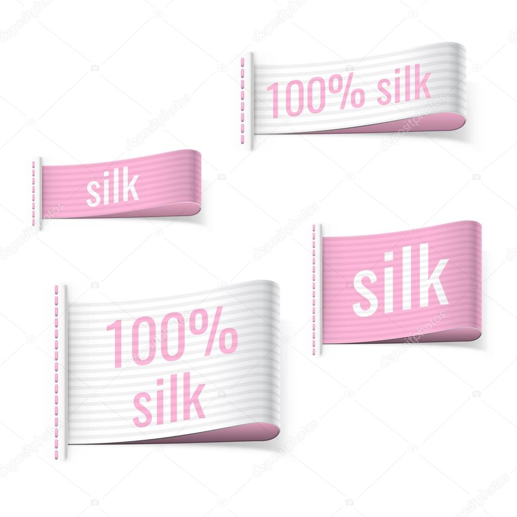 100 percent silk product labels