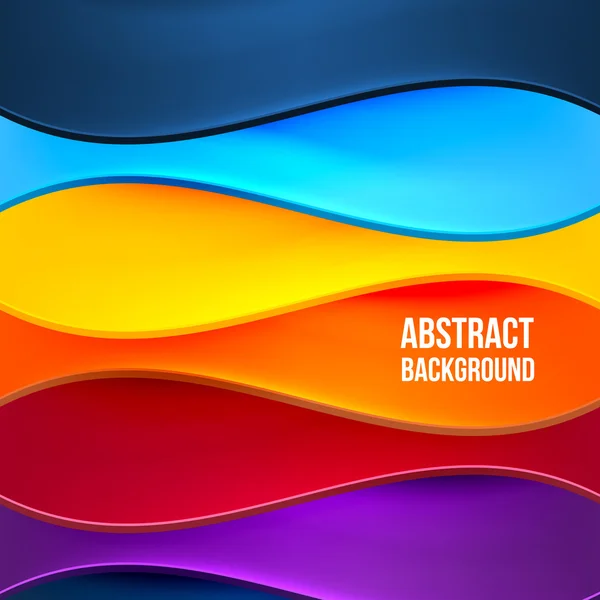 Abstraktní barevné pozadí s vlnami — Stockový vektor