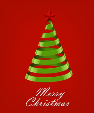 soyut şerit Noel ağacı