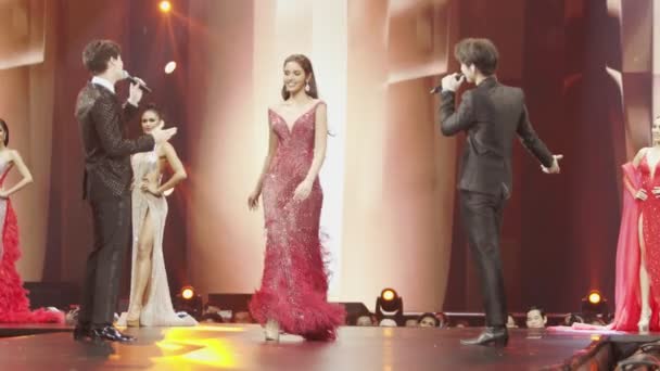 Bangkok Thailand October 2020 Final Competition Miss Universe Thailand 2020 — Stock Video