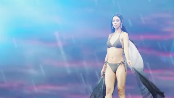 Бангкок Таиланд Октября 2020 Года Финал Конкурса Miss Universe Thailand — стоковое видео