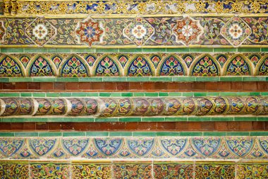 Halk Tapınağı Elite ve eski modayı göstermek için altın rengiyle süslenmiş. Tüm Tayland halkı için geçmişe dönük mimarisi olan ünlü Wat Tapınağı. Alan arkaplanını kopyala