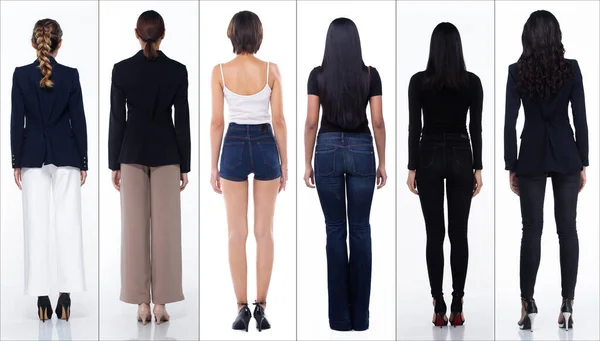 Full Body Length Figure Snap Asian Women Many Variety Career — Φωτογραφία Αρχείου
