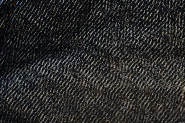 Jean Stof Textuur Achtergrond Een Deel Van Korte Blauwe Jeans — Stockfoto
