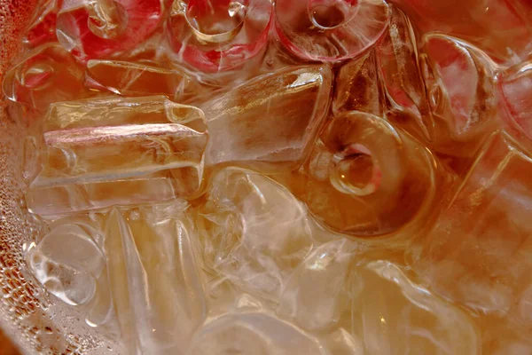 Πάγος Tube Στο Χρώμα Κουβά Κοντινό Φόντο — Φωτογραφία Αρχείου