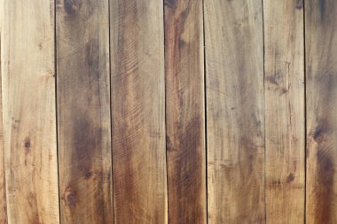 Ahşap Panel Arkaplan, doğal kahverengi renk, duvar dekoratif ormancı olarak tahıl dokusunu göstermek için dikey yığın