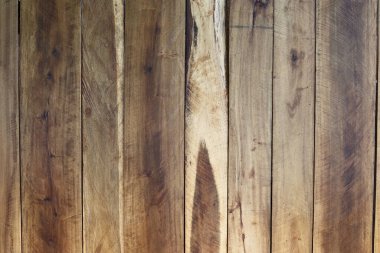 Ahşap Panel Arkaplan, doğal kahverengi renk, duvar dekoratif ormancı olarak tahıl dokusunu göstermek için dikey yığın