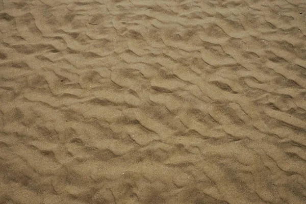 모래의 질감을 아침에 모래사장에 그림자를 드리우고 — 스톡 사진
