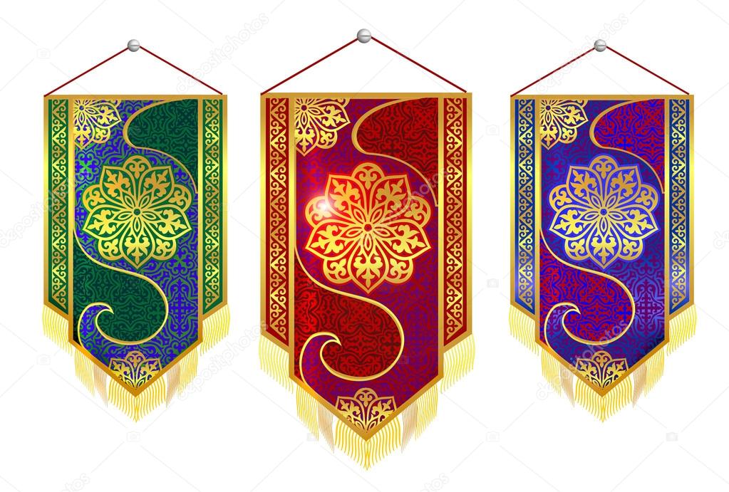 pattern, Kazakh ornament to National souvenirs, pennant, the picture on the wall panels, wall panels, painting, decoration, textiles, flag, souvenir flag, carpet, fabric