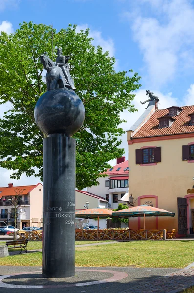 Памятник 1000-летию Литвы, Клайпеда, Литва — стоковое фото