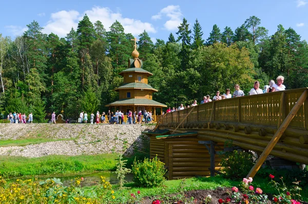 Holy spring of Saint Seraphim of Sarov, Russia — Stock Photo, Image