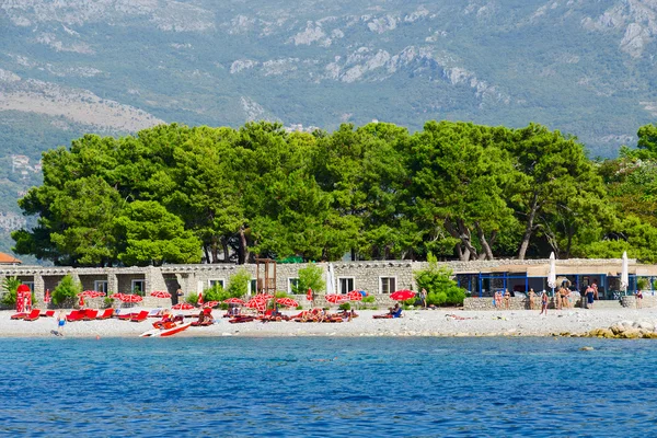 Plaj üzerinde Adası, Sveti Nikola, Budva, Karadağ