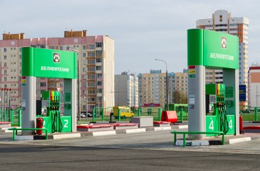 Otomatik dolum istasyonu, Street Checherskaya, Gomel, Beyaz Rusya