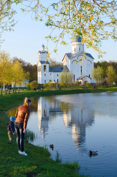 Recreation area Ponds, Gomel, Belarus — Stock Photo, Image