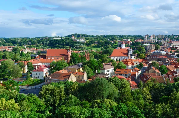 Vista do deck de observação do Monte Gediminas na Cidade Velha, Vilnius — Fotografia de Stock