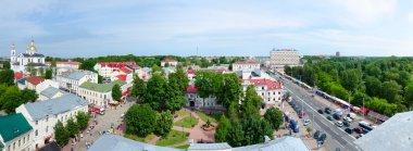  Vitebsk, Beyaz Rusya üzerinde yukarıdan panoramik görünüm