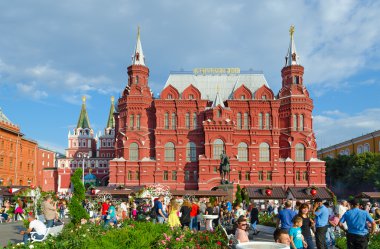 Devlet Tarih Müzesi (Manezhnaya Meydanı'na görünümü), Moskova, Rusya Federasyonu 