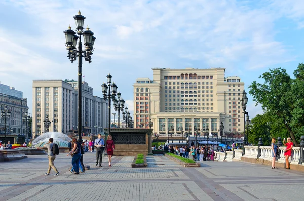Four Seasons Hotel Moscow 5 * and State Duma, Moscovo, Rússia — Fotografia de Stock