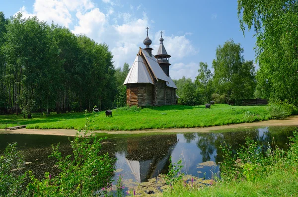 Kostroma Arquitectura-Etnografía y Paisaje Museo-Reserva Kostromskaya Sloboda — Foto de Stock