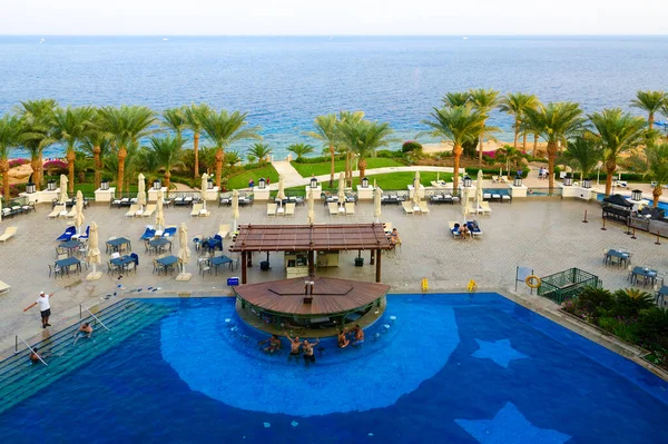 Sharm Sheikh Ägypten September 2020 Unbekannte Ruhen Sich Beliebten Stella — Stockfoto