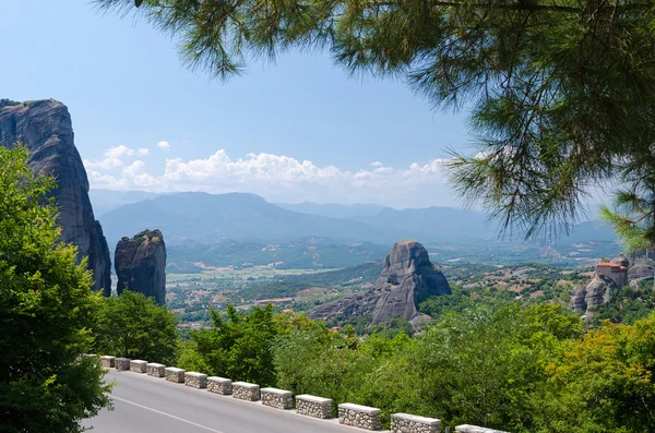 Greece, the road in Meteora — Stock Photo, Image