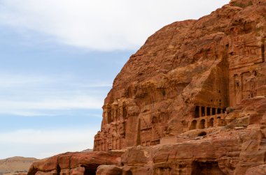 Jordan, Petra, Kraliyet mezarı kayalarda