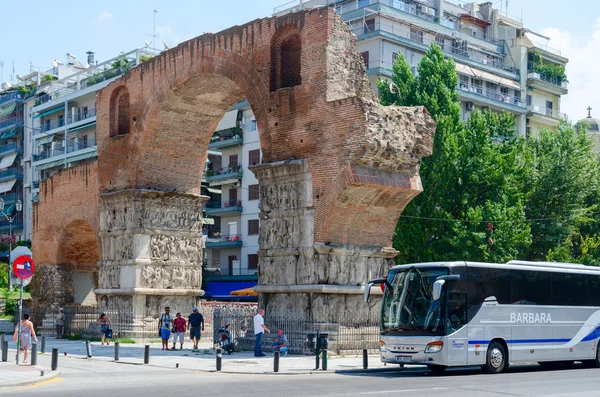 Řecko, thessaloniki, oblouk galerius — Stock fotografie