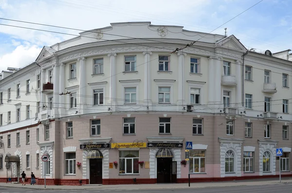 Coffee Shop and Restaurant Rumyantsevsky on Sovetskaya 38, Gomel — Stock Photo, Image