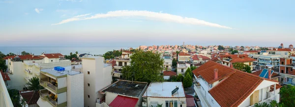 Vista de la mañana desde arriba en Nea Kallikratia —  Fotos de Stock