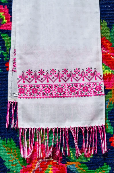 Asciugamano bielorusso con ornamento vintage — Foto Stock