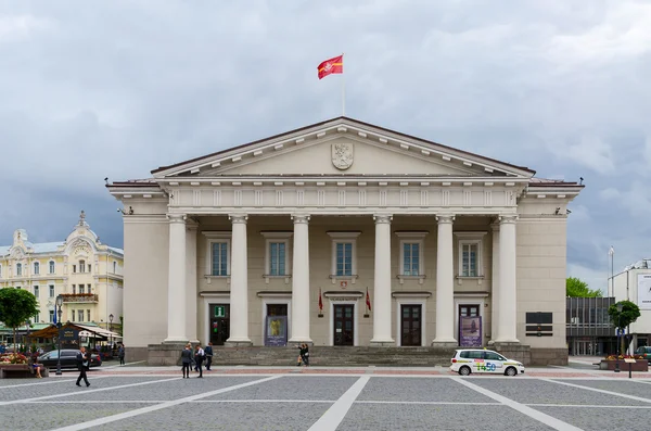 Bâtiment de la mairie sur la place de la mairie, Vilnius, Lituanie — Photo