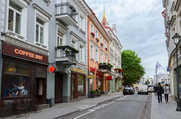 Vilnius, Straße Didzioji — Stockfoto