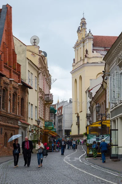 Улица Пилиес, Старый город, Вильнюс — стоковое фото