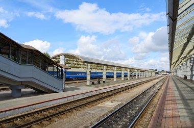 Vitebsk, Beyaz Rusya tren istasyonu platformu