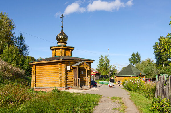 Chapel and the source of St. Reverend Ilya Muromets in Karacharovo, Russia