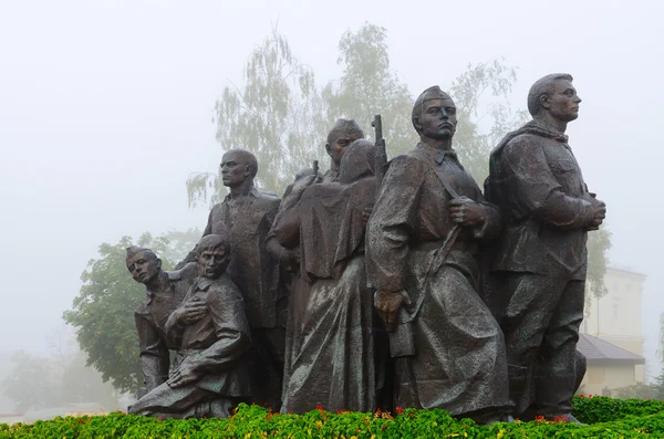 Fragment památník "osvoboditelé Vitebsk - sovětští vojáci, partyzáni a podzemní pracujících", Vitebsk — Stock fotografie