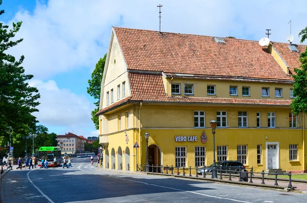 Ulicy Starego Miasta w Kłajpedzie, Litwa — Zdjęcie stockowe
