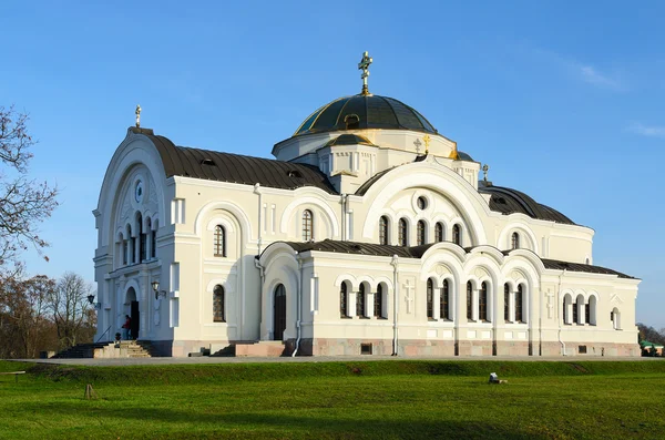 St. Nicholas Church van het garnizoen in memorial complex "Brest Fortress — Stockfoto