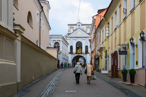 Şapel kutsal kapısı, Litvanya şafakta kapısı Our Lady ile — Stok fotoğraf